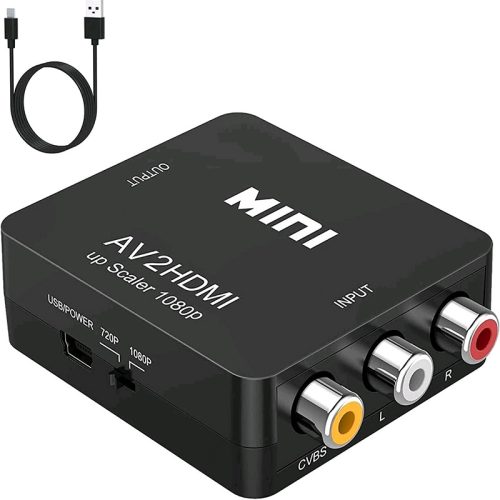 HDMI 2AV Mini HD RCA CVBS HDMI TO AV Adapter HD Video Converter with Good Price HDMI to AV