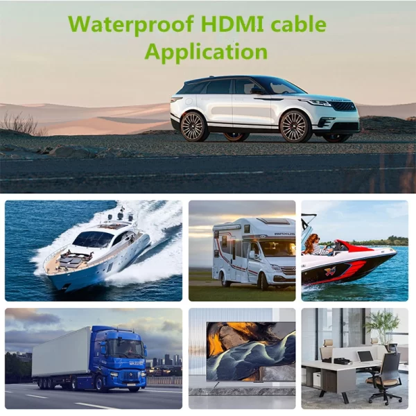 Waterproof HDMI cable application