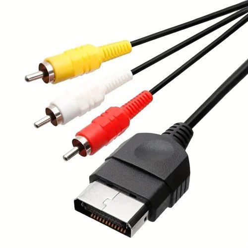 N64 AV Cable, Audio Video Cable Compatible with Nintendo 64/N64/Gamecube/NGC/SNES TV Games, 1.8M/6FT Composite 3 RCA Gold-Plated TV HDTV Display