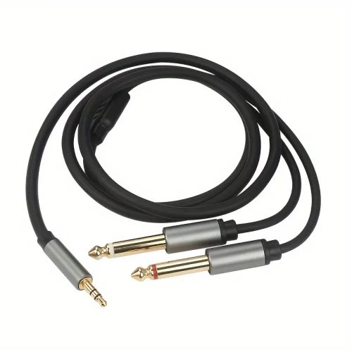 3.5mm To 6.35mm Audio Cable, High-fidelity Sound Quality 6.5mm Audio Cable, 3.5mm Applicable For PC, Phone, Tablet, MP3, 6.35mm Applicable For Speaker