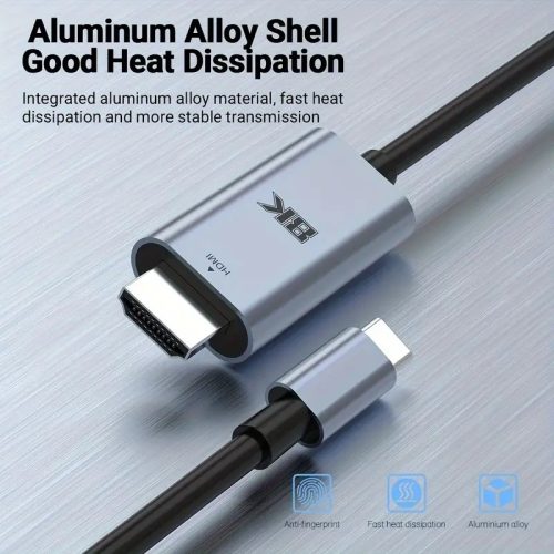 8UHD Type c to HDMI cable 8K HDMI cable adapter 8K60Hz 4K144Hz USB C 3.1 to HDMI V2.1 Video Adapter Computer Accessories