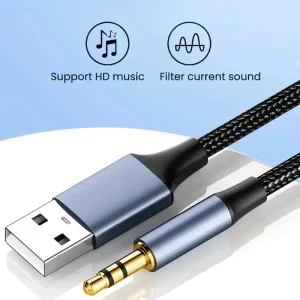 USB to 3.5mm audio cable