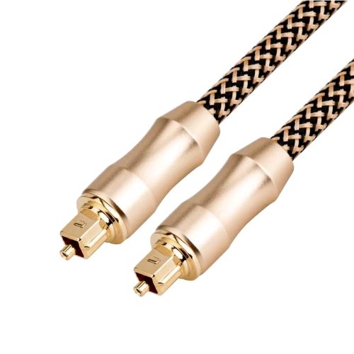 TOSLINK Cable – 10 ft – Optical Audio Cable/Fiber Optic Cable – Designed in Germany – 24K Gold-Plated connectors, Metal case, S/PDIF Cord for soundbars, amps, Xbox One or PS4 – by CableDirect