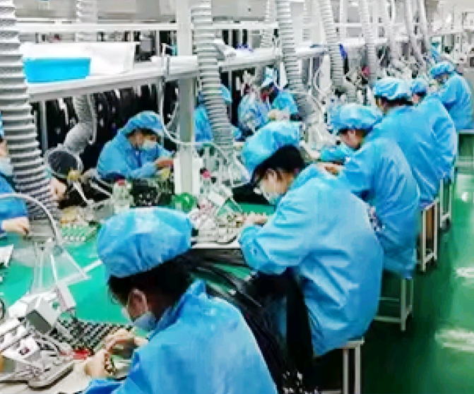 Wire soldering production line