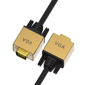 Metal shell VGA to VGA cable