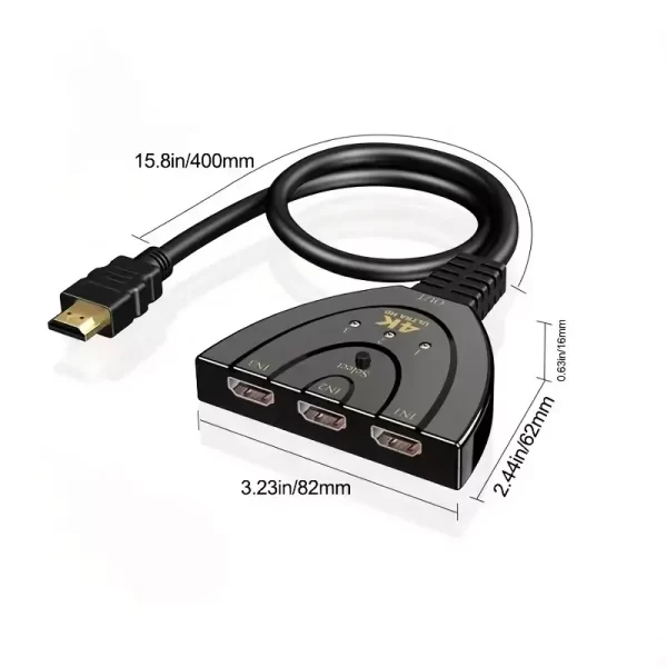 custom 3 port HDMI switch