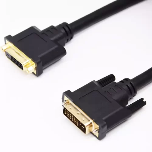 DVI-D Dual Link 24+1 Digital Video Male to Female Extension Cable with Ferrites