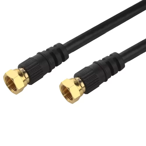 Ultra Clarity Cables RG6 Coaxial Cable Connector Set 20 FT, CL3 White Coax Cord TV Cable Wire, in-Wall Rated-Digital Audio Video Satellite Cable Extension, Gold Plated Compression Connectors