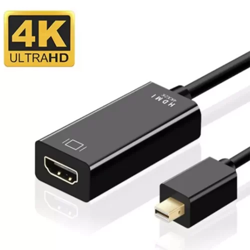 Mini DisplayPort to HDMI Adapter Cable  4K 30Hz Male MDP to HDMI Female Mini DP to HDM Adapter Form MacBook Air/Pro, Surface, Monitor, Projector, TV