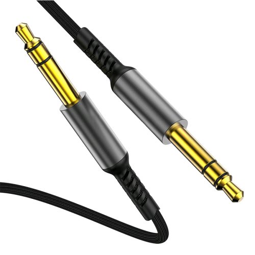 6.35mm Guitar Audio Cable Nylon Braided 6.35mm to 6.35mm Jack Audio Cable for Electric Guitar Keyboards