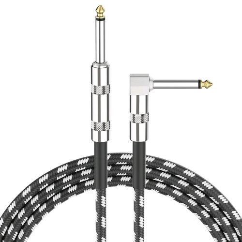 Custom Jack 6.35 mm Mono Cable Gold Plated Guitar Cable Male to Male Cotton Braided Instrument Cable for Guitar Bass keyboard