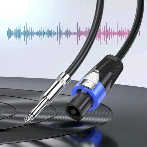 1/4 TS Male to Speakon Male Speaker Cable Speakon to 6.35mm Mono Adapter