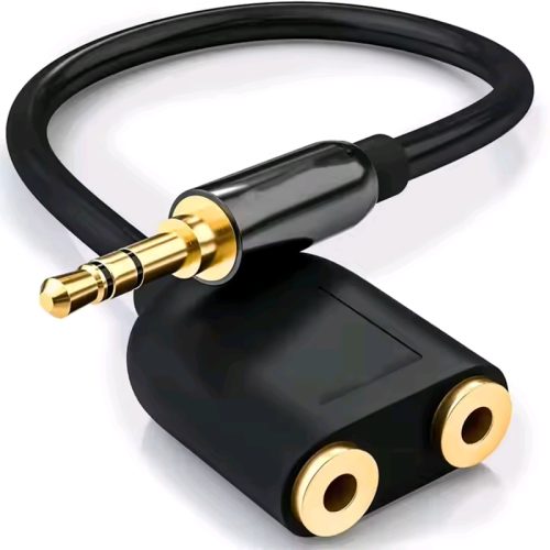 3.5mm Audio Stereo Splitter Extension Cable Headphone 3.5mm Splitter Cable Male to Female Dual Headphone Jack Adapter Headset