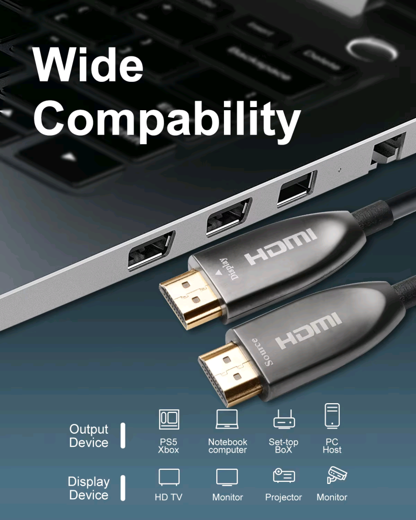 Custom 4K Fiber Optic HDMI Cable