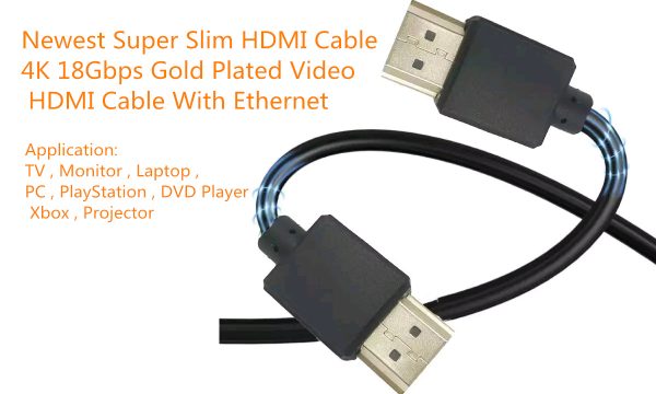 Custom Super Slim HDMI Cable 4K