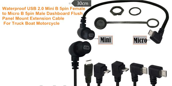 Custom Waterproof Mini USB cable