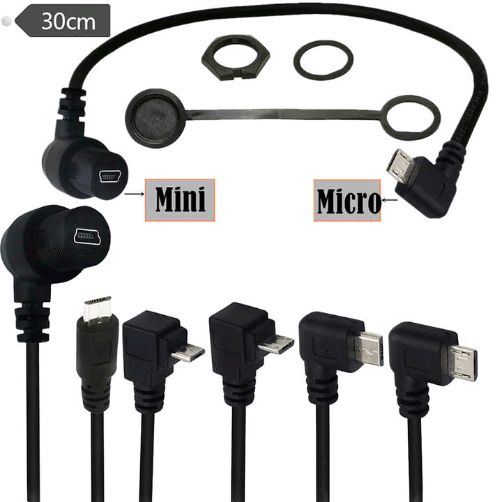 Custom Waterproof Mini USB cable