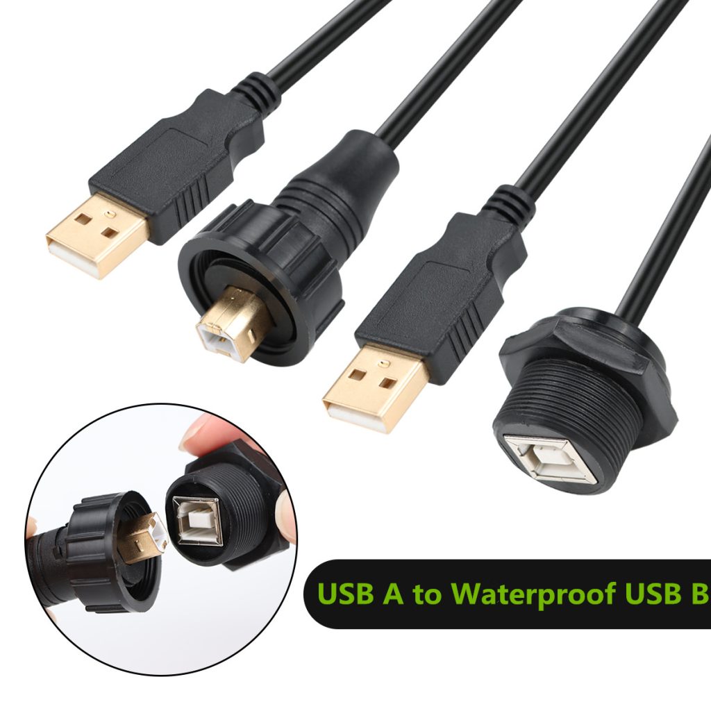 Custom Waterproof USB B cable