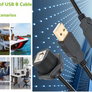 Custom Waterproof USB B cable